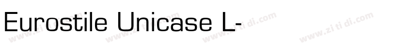 Eurostile Unicase L字体转换
